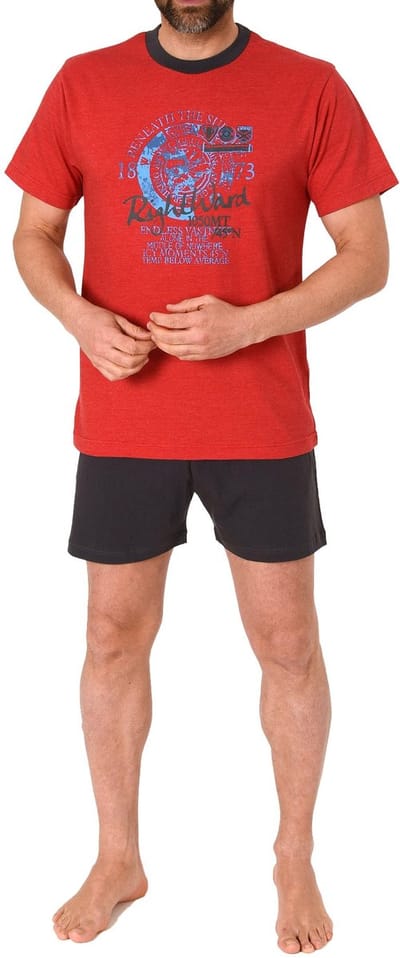 Korte pyjama voor heren in mooie kleuren - 122 105 10 755