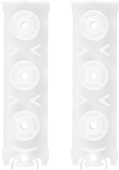 Raamveer reparatieset - Raambeslag Veerhouder - Raamonderhoud - Drievoudige veerbevestiging - 11 cm - Wit