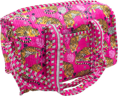StarGems - Weekendtas - Katoen - Roze tijger