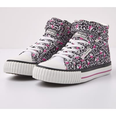 British Knights - maat 33- DEE Hoge sneakers meisjes flamingo panterprint - Panterprint
