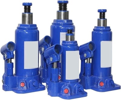 Hydraulische Autokrik - Fleskrik - Auto Onderhoud - Sterk Draagvermogen - 2 Ton Capaciteit - Zilver