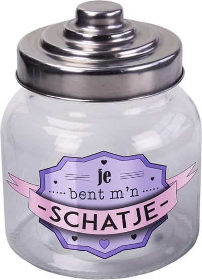 Paper Dreams Voorraadpot 800 Ml Schatje Glas Transparant