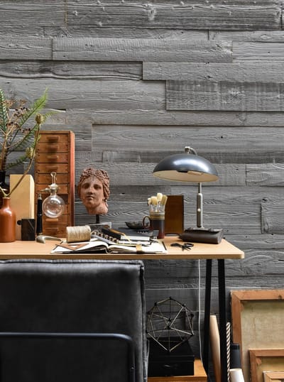 Barnwoodweb Wandpaneel - Wandpaneel hout Barnwood - Wandbekleding hout greywash - Houtstrips Greywash - Barnwoodweb Wandhout Montreal - Wandbekleding oud hout met 3D effect - Wandbekleding hout 0,8m2