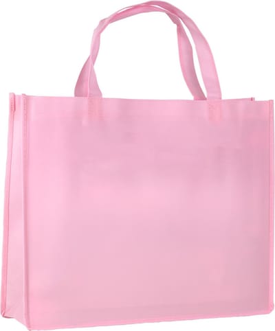 Shopper Bag - 10 stuks - Roze - 42x35x12cm - Non Woven - Shopper tas