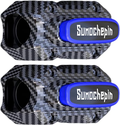 Motor Valbeugel Beschermers - Motor Accessoires - Motor Beschermen - Universele Pasvorm - 20-26 mm - Carbon Fiber Blauw