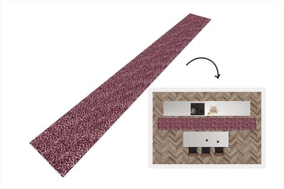 Keukenloper - Keukenmat - Panter - Roze - Dierenprint - Patronen - 400x50 cm - Keuken vloerkleed