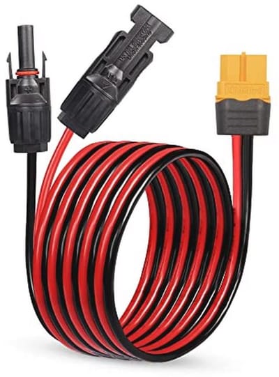 Solar Panel Connector XT60 Adapter Kabel 1,5 m - Draagbare Energievoorziening en Zonne-generator