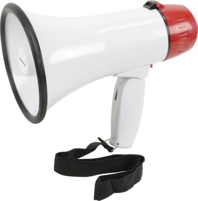 Adastra RM10 megafoon 10W oplaadbaar met sirene