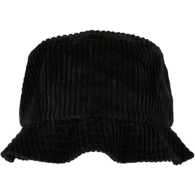 Flexfit - Big Corduroy Bucket hat / Vissershoed - Zwart
