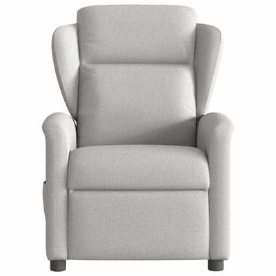 vidaXL - Fauteuil - verstelbaar - stof - wolk - grijs
