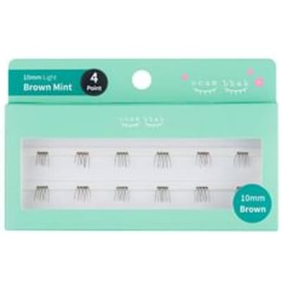 ccam bbak - Original Eyelash 4 Points - 9 Types 10mm Brown