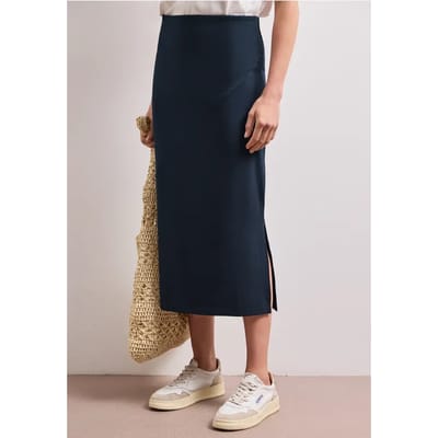 Midirok van tricot in effen kleur