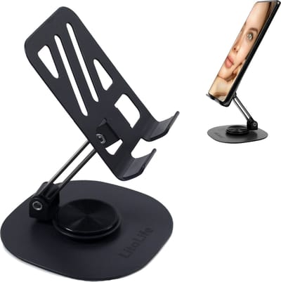 Telefoonstandaard - Verstelbare - Anti-Slip Telefoon- en iPad Houder met 360° Draaibaar Design | Stevig en Vouwbaar - telefoon statief - telefoonstandaard - 360 graden draaibaar - Ipad houder - Bureau stand