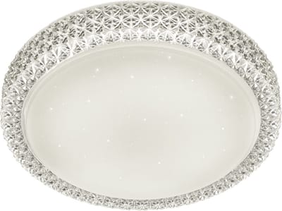 LED Plafondlamp - Trion Pegyon - 21W - Warm Wit 3000K - Dimbaar - Sterlicht - Rond - Mat Wit - Acryl
