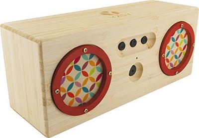 Bluetooth Speaker met Geïntegreerde Microfoon en Handsfree Functie - Duurzaam Bamboe Design