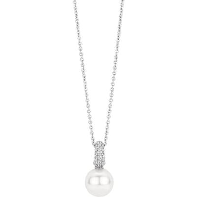TI SENTO Dames Hanger - 925 zilver - Wit parel - 6834PW