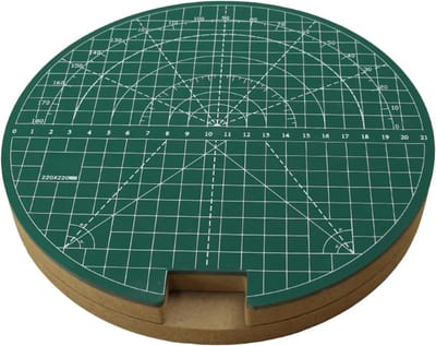 Tafeltennis Snijtafel - Batjes Snijplank - Rubbers Trimmen - 360 Graden Draaibaar - 29 mm Hoogte - Zwart