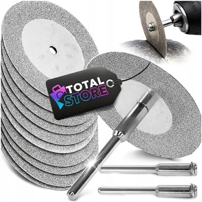 Vorfaal - Diamant Doorslijpschijf - Set van 10 - 40mm Diameter - Geschikt voor Mini Slijpmachines