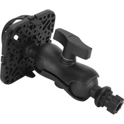 Base de fixation pour sondeur de pêche Universelle Rotation à 360 degrés Support à rotule Support pour sondeur de pêche Base hexagonale Sondeur de pêche électronique black