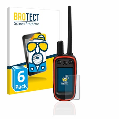 BROTECT - Screenprotector voor Garmin Alpha 100 - Folie Beschermfolie matte 6 Stuks