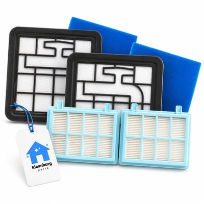 Kleanburg 6 delige Filter Set geschikt voor Philips PowerPro Compact, PowerPro Active, 5000 serie, 3000 serie, FC8010/02