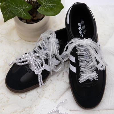 80 cm 120 cm Ruches Organza Schoenveters Chiffon Garen Elasticiteit Strik Veters Trend Schoonheid Wit Casual Sneakers DE Trainingsschoenen Veters 80cm gray
