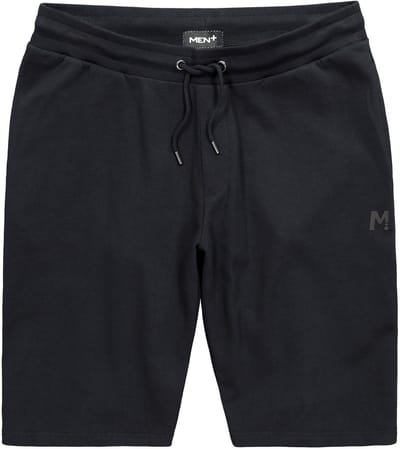 Men Plus - Heren - Bermuda Buik-Fit sweatstof Modern Fit - Zwart - Maat XL