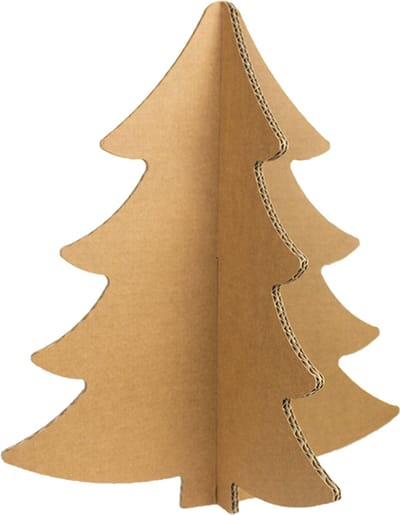 Kartonnen kerstboom 40cm - Kerstboom voor op tafel - Kartent