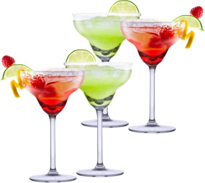 12x Margarita cocktailglazen 250 ml - 25 cl - Cocktail glazen - Cocktails drinken - Cocktails