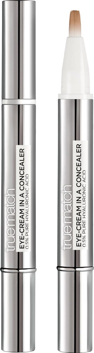 L’Oréal Paris True Match Eyecream in a Concealer - Concealer en Oogcrème in 1 Verrijkt met Hyaluronzuur- 7,5-9D Golden Honey