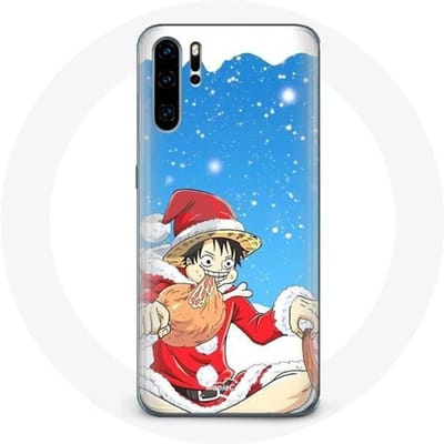 Coque - Maniacase - Huawei P30 Pro - Anime One Piece Luffy - Souple - Protection et décoration noir