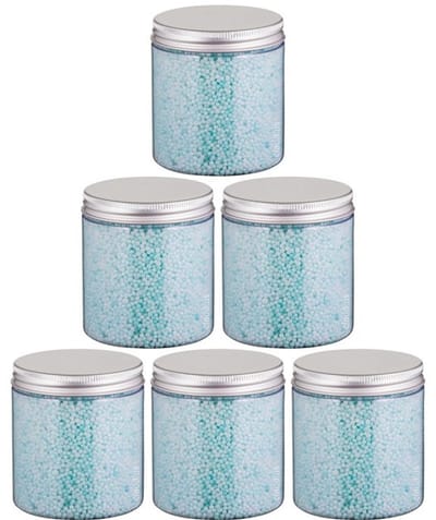 Badkaviaar Hamam - 200 gram - Pot met aluminium deksel - set van 6 stuks - bad parels voor in bad