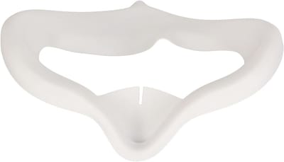 VR Gezichtshoezen - VR Oogkussens - VR Gaming - Zweetbestendig Siliconen - 20 x 15 x 4 cm - Grijs-wit