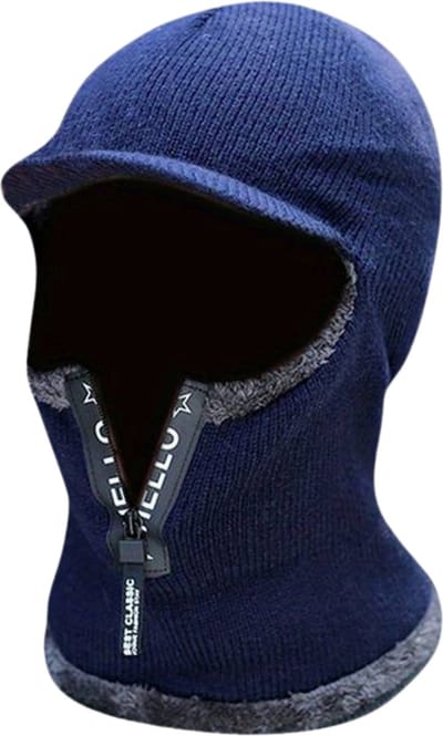 Nivard Wintermuts - Heren - Dames - Volwassenen - Muts - Ski Mask - Bivakmuts - Balaclava - Ski Masker - Full Face Mask - Winter - Blauw