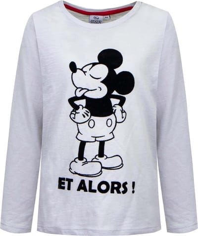 Mickey Mouse - Longsleeve - Grijs - 98cm - 3 jaar