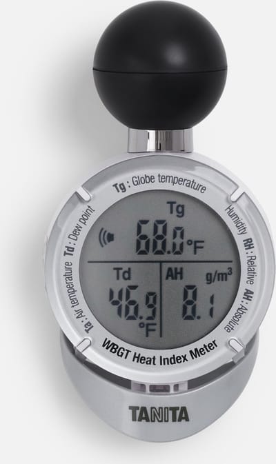 Premium Warmte-indexmeter - WBGT - Wet Bulb Globe Temperature - TANITA TT-563