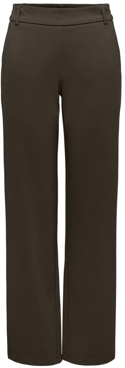 Only bruine dames broek   Straight fit   Steekzakken   Elastische boord   Duurzaam   Regular waist Bruin XS/34