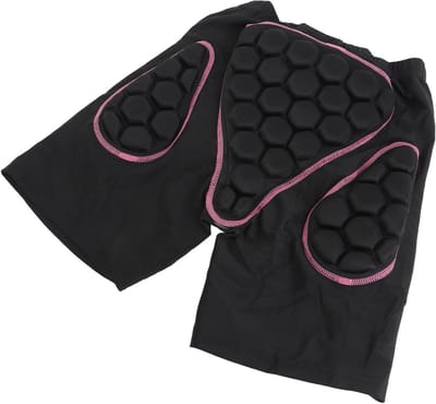 Dik gevoerde beschermende shorts met 3D heupkussens voor dames - ideaal voor skiën, snowboarden en andere actieve buitensporten, maat XXL