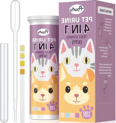 Urine teststrips voor katten en honden - 4-in-1 set met 100 teststrips voor gezondheid en welzijn