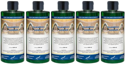 Shampoo Hamam 500 ml met klepdop - set van 5 stuks - voordeelverpakking - haarverzorging