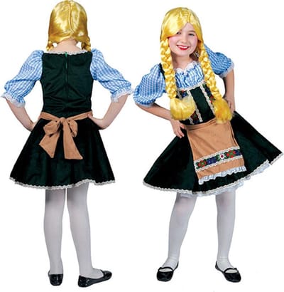 Tiroler Jurkje Met Blouse Meisje - Maat 116