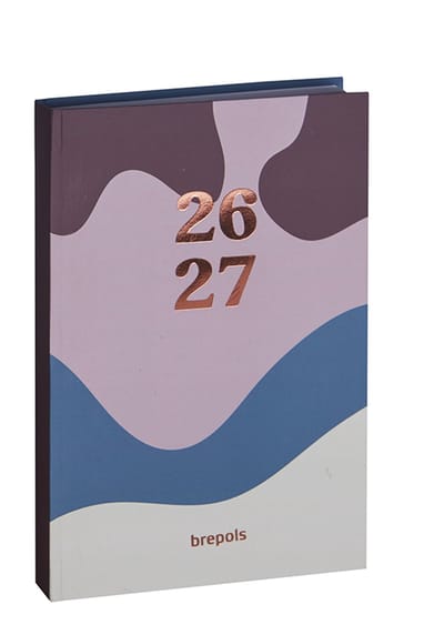 Brepols agenda 2026-2027 - COLOR CAMO - Schoolagenda - 1 dag per pagina - Semi-soepele omslag - Dagoverzicht - Rose - 11.5 x 16.9 cm