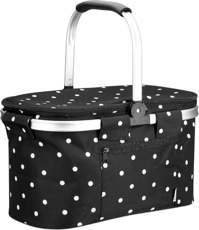 geïsoleerde picknickmand tas 27L - Opvouwbare koeltas met handvat - Koelbox voor eten en drinken - Voor op reis en op de camping