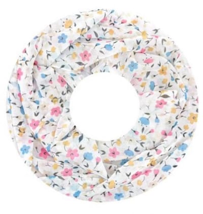 Dunne Colsjaal - Print - (33761#) - Wit/Ecru
