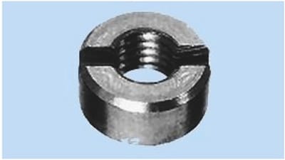 Wurth - DIN 546 roestvast staal A2 blank - Ronde moer met zaaggleuf DIN 546, RVS A2, blank - x 200 st