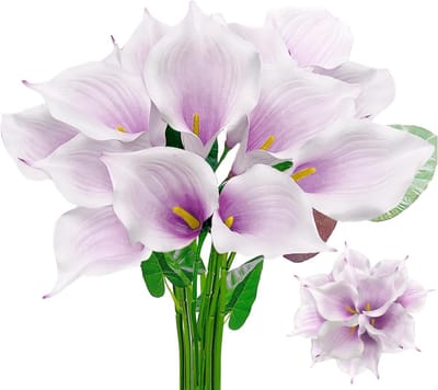 Paarse Grote Kunstmatige Calla Lelies voor Tuindecoratie - Perfect voor Bloemstukken en Feestjes