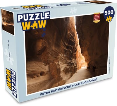 Puzzel Petra historische plaats Jordanië - Legpuzzel - Puzzel 500 stukjes