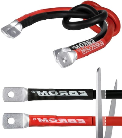 Accukabel Flexibel - Stroomkabel Batterij - Voertuig Elektronica - Hoge Flexibiliteit - 35 mm² - Rood Zwart