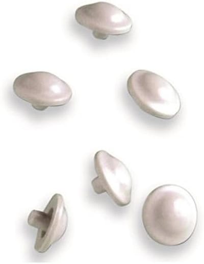Toiletbril Bumpers - Zitting Pinnen - Toilet Reparatie - Universeel Rond - 4 Stuks - Wit