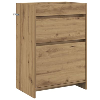 vidaXL - Badkamer - Onder - Het - Wastafel - Kast - Artisanaal - eiken